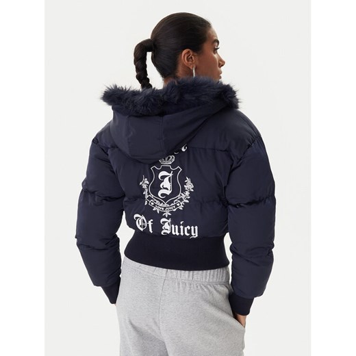 Juicy Couture Kurtka zimowa JCOIJ225557 Granatowy Oversize ze sklepu MODIVO w kategorii Kurtki damskie - zdjęcie 187319782