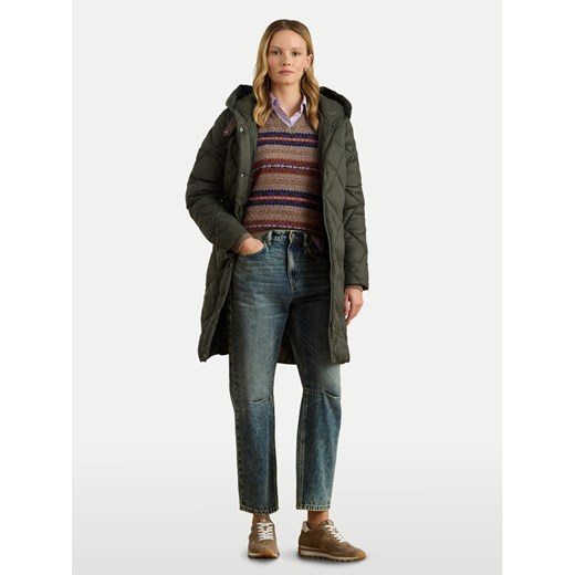 LAUREN RALPH LAUREN Kurtka puchowa 297P04087002 Zielony Regular Fit ze sklepu MODIVO w kategorii Kurtki damskie - zdjęcie 187319783