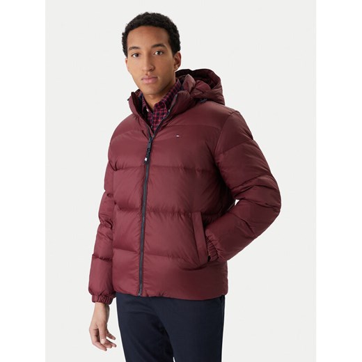 Tommy Jeans Kurtka puchowa Essential DM0DM19786 Bordowy Regular Fit ze sklepu MODIVO w kategorii Kurtki męskie - zdjęcie 187319791