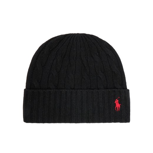 Polo Ralph Lauren Czapka 449959346001 Czarny ze sklepu MODIVO w kategorii Czapki zimowe męskie - zdjęcie 187319873