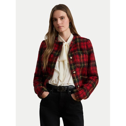 LAUREN RALPH LAUREN Marynarka 200P02014001 Czerwony Regular Fit - id: 0000305626004 - marki Ralph Lauren - 187319911 LAUREN RALPH LAUREN Marynarka 200P02014001 Czerwony Regular Fit ze sklepu MODIVO w kategorii Marynarki damskie - zdjęcie 187319911