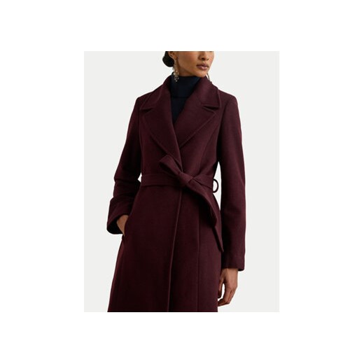 LAUREN RALPH LAUREN Płaszcz wełniany 297962169005 Bordowy Regular Fit 6 MODIVO