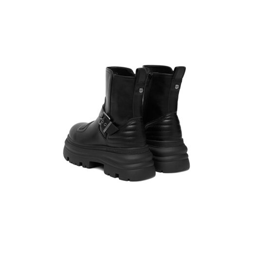 Buffalo Botki Dione Biker Boot Mid 1270127 Czarny Buffalo 37 MODIVO