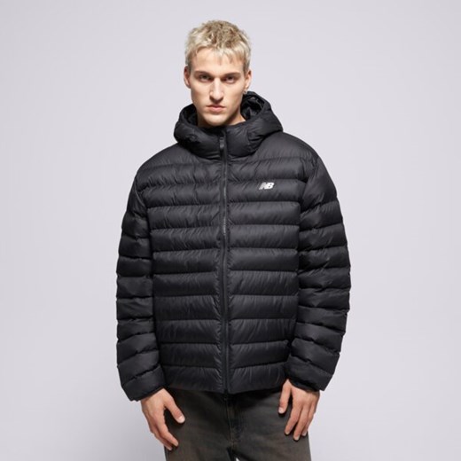NEW BALANCE KURTKA HOODED PUFFER JACKET ze sklepu Sizeer w kategorii Kurtki męskie - zdjęcie 187320841
