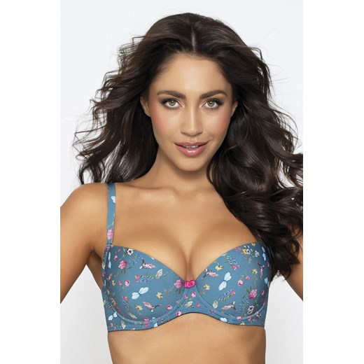 Biustonosz push-up PariPari Blue Sky blue ze sklepu kontri.pl w kategorii Biustonosze - zdjęcie 187321034