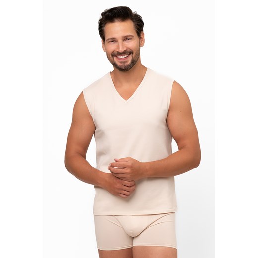 Koszulka bez rękawów Italian Fashion Apollo sz.r. beż ze sklepu kontri.pl w kategorii Bluzki damskie - zdjęcie 187321040