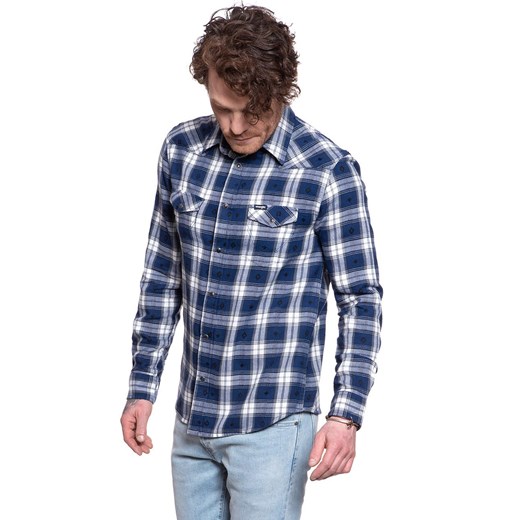 WRANGLER LS WESTERN SHIRT BLUE DEPTHS W5A0SNXJY 112129941 Wrangler S YouNeedit.pl