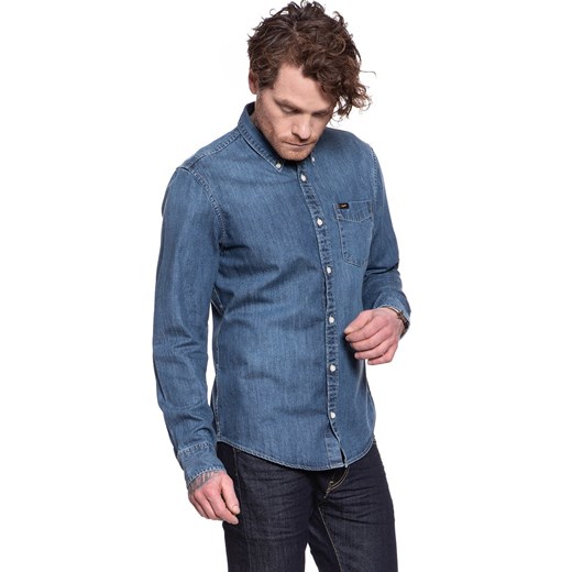 LEE BUTTON DOWN REGULAR FIT OIL BLUE L880PLMO 112123380 Lee M YouNeedit.pl