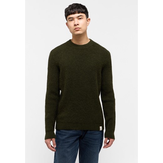 MUSTANG EMIL C CREW MĘSKI SWETER ELEGANCKI RIFLE GREEN 1015801 6514 ze sklepu YouNeedit.pl w kategorii Swetry męskie - zdjęcie 187321774