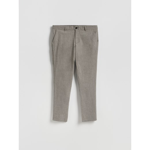 Reserved - Spodnie chino slim fit - szary ze sklepu Reserved w kategorii Spodnie męskie - zdjęcie 187322353