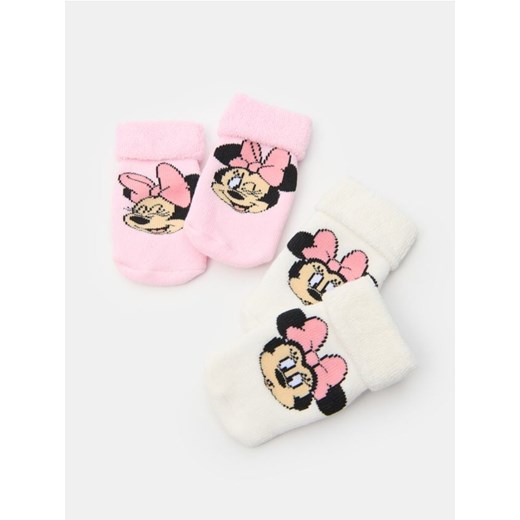 Sinsay - Skarpetki antypoślizgowe 2 pack Minnie Mouse - różowy ze sklepu Sinsay w kategorii Zabawki - zdjęcie 187322591