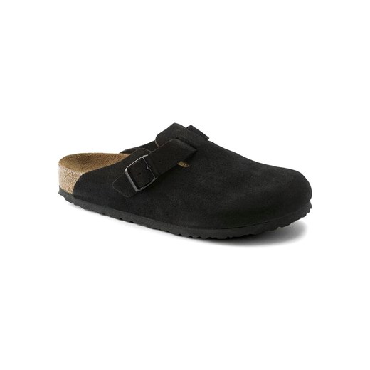 Birkenstock Skórzane chodaki &quot;Boston Leve&quot; w kolorze czarnym 43 okazja Limango Polska