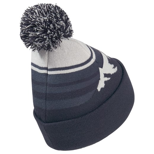 Jack Wolfskin Czapka &quot;Stripy Pompom&quot; w kolorze granatowo-białym Jack Wolfskin S Limango Polska promocja