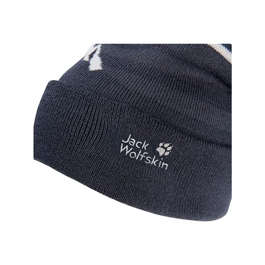 Jack Wolfskin Czapka &quot;Stripy Pompom&quot; w kolorze granatowo-białym Jack Wolfskin S okazja Limango Polska