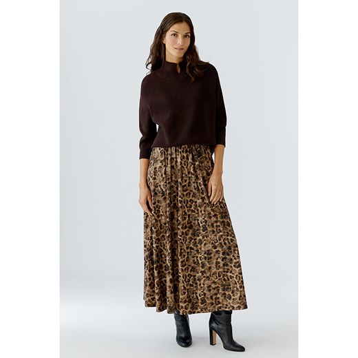 Oui Spódnica w kolorze szaro-karmelowym 36 okazyjna cena Limango Polska