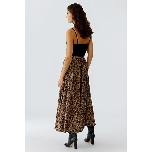 Oui Spódnica w kolorze szaro-karmelowym 42 okazja Limango Polska