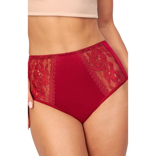Donna figi damskie pełne z wysokim stanem bordowe 239, Kolor bordowy, Rozmiar S, Donna ze sklepu Intymna w kategorii Majtki damskie - zdjęcie 187323990