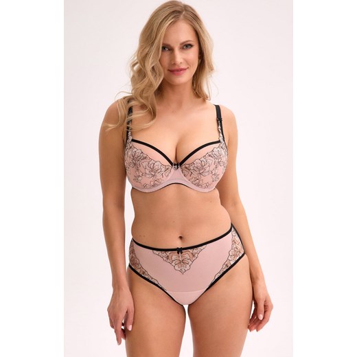 Gaia figi damskie Xenia 1332, Kolor różowo-czarny, Rozmiar 2XL, Gaia ze sklepu Intymna w kategorii Majtki damskie - zdjęcie 187324163