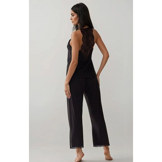 Piżama damska na ramiączkach i z długimi spodniami PURE DREAM, Kolor czarny, Rozmiar S, PURE SIN ze sklepu Intymna w kategorii Piżamy damskie - zdjęcie 187324480