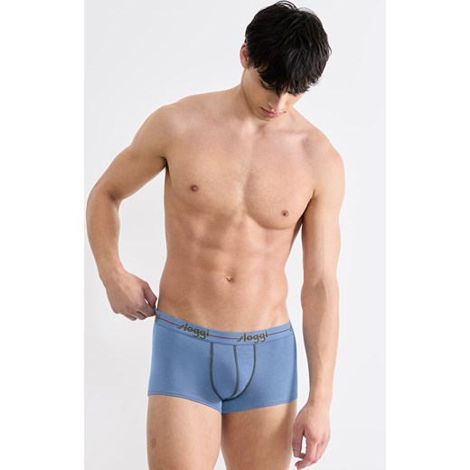 Sloggi 2-pak bokserki męskie bawełniane Start Hipster 10206968-0031, Kolor niebiesko-zielony, Rozmiar 4, Sloggi ze sklepu Intymna w kategorii Majtki męskie - zdjęcie 187324522