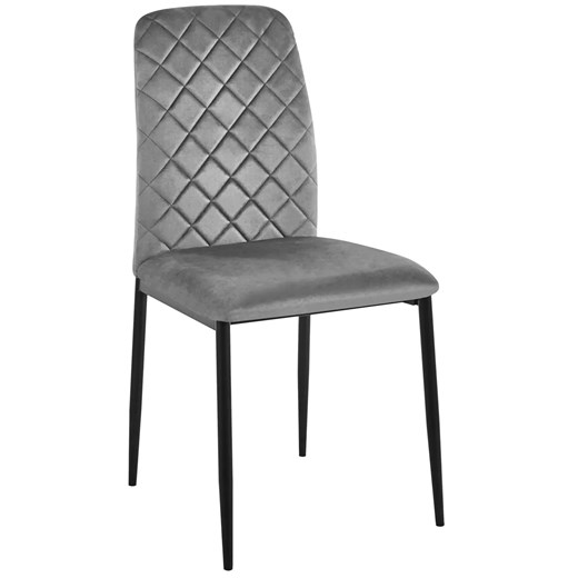 Grafitowe krzesło nowoczesne H1-L91 ze sklepu Edinos.pl w kategorii Krzesła - zdjęcie 187324744