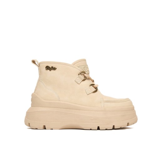 Botki Buffalo Olympia Chukka Warm 1622612 Beżowy ze sklepu eobuwie.pl w kategorii Botki - zdjęcie 187324842