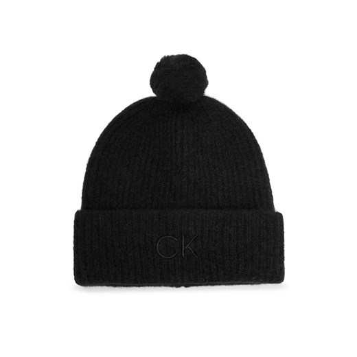 Calvin Klein Czapka Embroidery Airy K60K612586 Czarny ze sklepu MODIVO w kategorii Czapki zimowe damskie - zdjęcie 187325041
