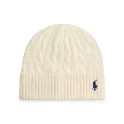 Polo Ralph Lauren Czapka 455981442003 Beżowy ze sklepu MODIVO w kategorii Czapki zimowe damskie - zdjęcie 187325062
