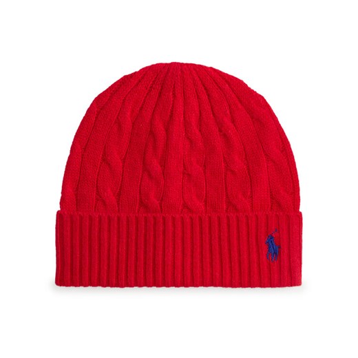 Polo Ralph Lauren Czapka 455981442009 Czerwony ze sklepu MODIVO w kategorii Czapki zimowe damskie - zdjęcie 187325102