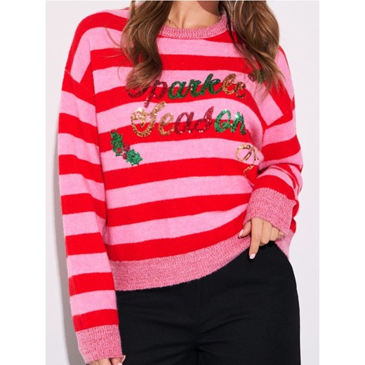 Sinsay - Sweter z motywem świątecznym - wielobarwny ze sklepu Sinsay w kategorii Swetry damskie - zdjęcie 187327652