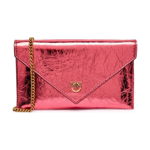 Pinko Skórzana kopertówka FLAT PURSE MINI ze sklepu Gomez Fashion Store w kategorii Kopertówki - zdjęcie 187327980