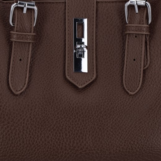 Elegacka Torebka Damska 3 Komory firmy Herisson 22R527 Czekoladowa Herisson One Size PaniTorbalska okazja