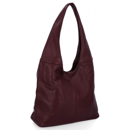 Uniwersalne Torebki Damskie Shopper Bag firmy Hernan HB0141 Ciemno Bordowa Hernan One Size promocyjna cena PaniTorbalska