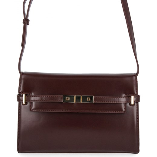 Elegancka Torebka Damska Listonoszka firmy Herisson 17R506 Czekoladowa ze sklepu PaniTorbalska w kategorii Listonoszki - zdjęcie 187328703