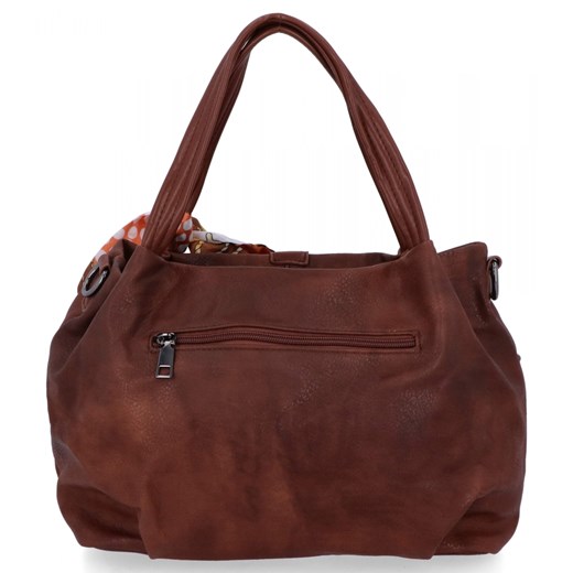 Uniwersalna Torebka Damska Shopper Bag firmy Herisson 15B6038 Brązowa Herisson One Size PaniTorbalska promocja