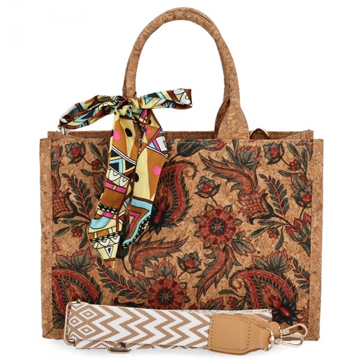 Modna Torebka Damska Na Co Dzień firmy Herisson 1502A540 Multikolor ze sklepu PaniTorbalska w kategorii Kuferki - zdjęcie 187328772