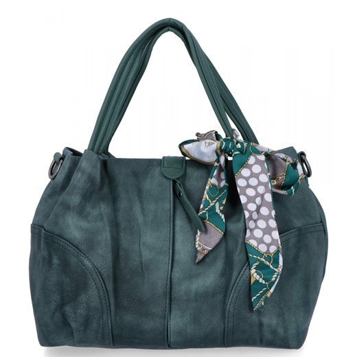 Uniwersalna Torebka Damska Shopper Bag firmy Herisson 15B6038 Turkusowa ze sklepu PaniTorbalska w kategorii Torby Shopper bag - zdjęcie 187328810