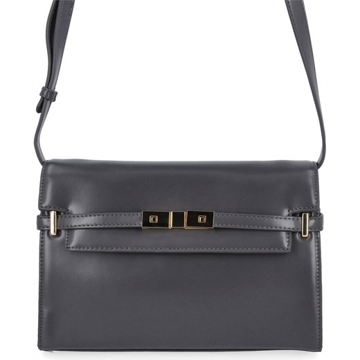 Elegancka Torebka Damska Listonoszka firmy Herisson 17R506 Szara ze sklepu PaniTorbalska w kategorii Listonoszki - zdjęcie 187328850