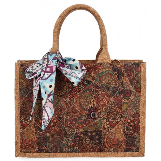 Modna Torebka Damska Na Co Dzień firmy Herisson 1502A540 Multikolor ze sklepu PaniTorbalska w kategorii Kuferki - zdjęcie 187328891