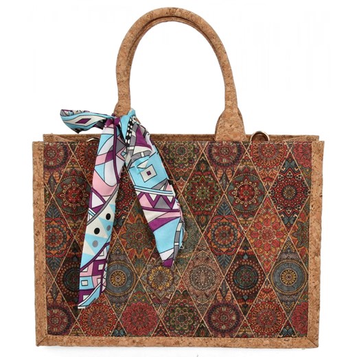 Modna Torebka Damska Na Co Dzień firmy Herisson 1502A540 Multikolor ze sklepu PaniTorbalska w kategorii Kuferki - zdjęcie 187328930