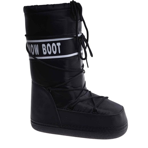 Czarne wysokie kozaki śniegowce damskie /A9-1 18462 T235/ 35/36 Pantofelek24.pl