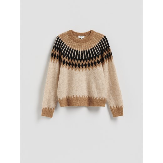 Reserved - Sweter z moherem i wełną - wielobarwny ze sklepu Reserved w kategorii Swetry damskie - zdjęcie 187329330