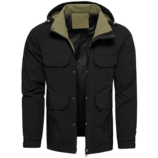 Kurtka męska czarna przejściowa Recea ze sklepu Recea.pl w kategorii Kurtki męskie - zdjęcie 187329401