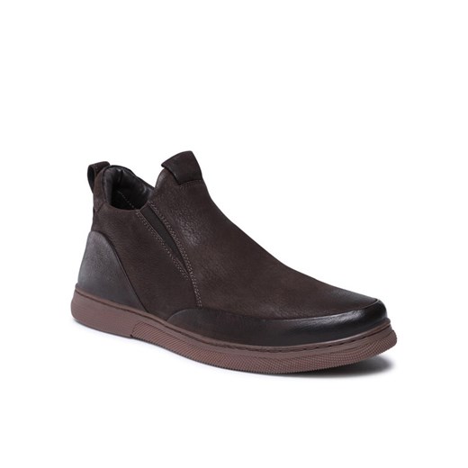 Botki Lasocki For Men MI08-CASINO-07 Brązowy ze sklepu eobuwie.pl w kategorii Buty zimowe męskie - zdjęcie 187329694