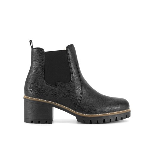 Botki Rieker Y8650-00 Czarny ze sklepu eobuwie.pl w kategorii Botki - zdjęcie 187330172