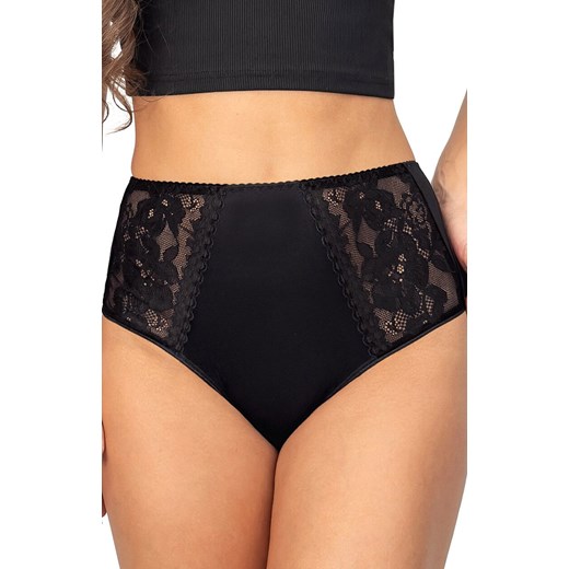 Donna figi damskie pełne z wysokim stanem czarne 239, Kolor czarny, Rozmiar S, Donna ze sklepu Primodo w kategorii Majtki damskie - zdjęcie 187330411