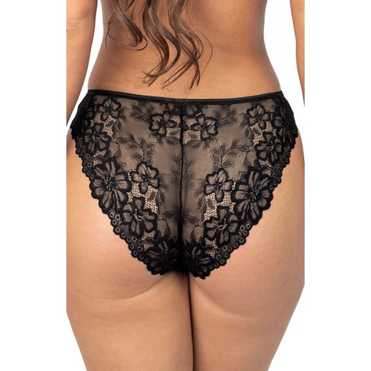 Donna figi damskie bawełniane z koronką czarne 247, Kolor czarny, Rozmiar S, Donna ze sklepu Primodo w kategorii Majtki damskie - zdjęcie 187330421