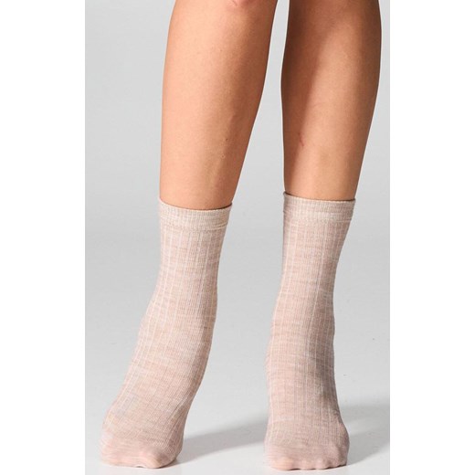 2-pack skarpetki damskie z wełną merynosów beżowe W12 Merino, Kolor beżowy, Rozmiar uniwersalny, LEGS ze sklepu Primodo w kategorii Skarpetki damskie - zdjęcie 187330714