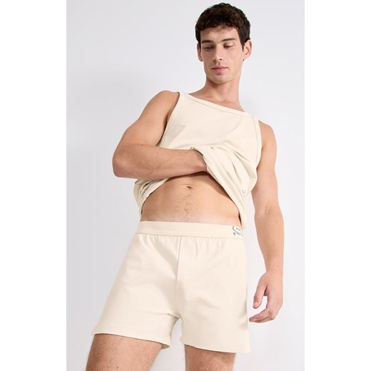 Sloggi bokserki męskie Boxer Shorts 10215473-3331, Kolor jasnobeżowy, Rozmiar M, Sloggi ze sklepu Primodo w kategorii Majtki męskie - zdjęcie 187330852