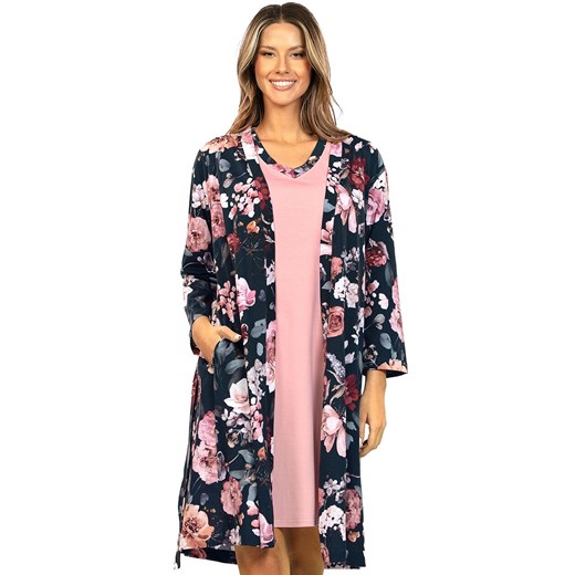 Szlafrok damski 022, Kolor multicolour, Rozmiar XL, Wies-MANN ze sklepu Primodo w kategorii Szlafroki damskie - zdjęcie 187330950